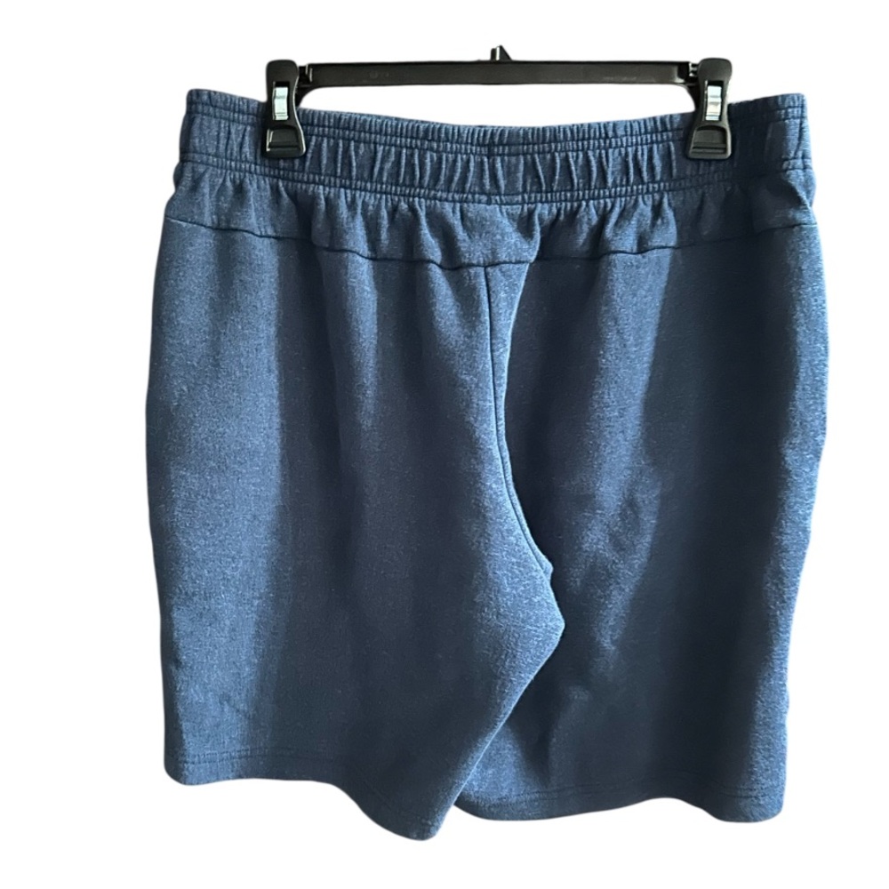 ADIDAS Mens Shorts Blue/Grey Cotton Blend. Elastic Waist. Size Medium 9” Inseam - Picture 3 of 8